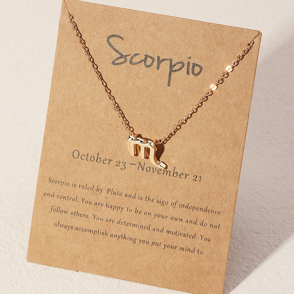 Wholesale Alloy Zodiac Necklace